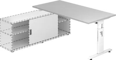 Zdjęcie produktu dla Stół biurko Anbauschreibtisch OSE16, wymiary 160 x 80 cm