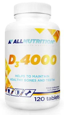 Produktbild von ALLNUTRITION D3 4000 – Vitamin D3 50 µg – 120 Tabletten