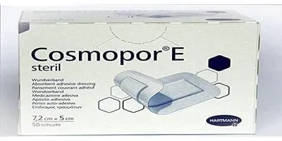Zdjęcie produktu dla Opatrunek samoprzylepny sterylny cosmopor e 7 2X5CM hipoalergiczny 50 szt.
