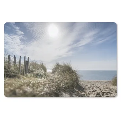 Produktbild von MuchoWow® Mauspad Mousepad Sonne - Wolken - Strand 27x18 cm - Mousepads - Maus Mat - Pad - Mausunterlage - Büroartikel - Desk Matten