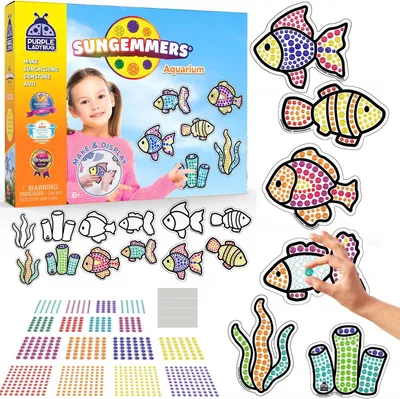 Immagine prodotto di Set per realizzare coloratissimi vetri artistici – Lavoretti manuali con pietre di cristallo – Regalo fai da te