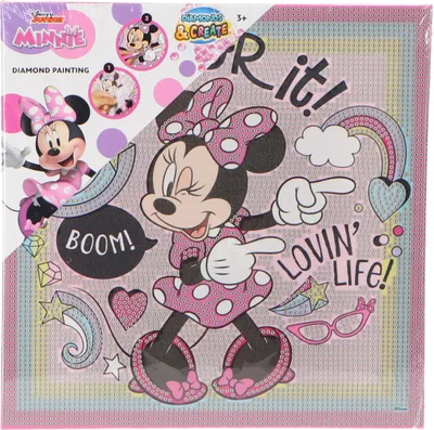 Obrázek produktu pro Canenco Minnie Mouse Diamond Painting Leinwand XL