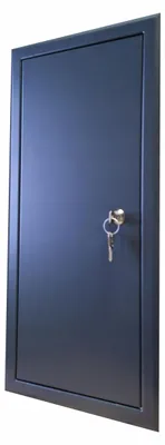 Produktbild von Laco Revisionstür Metall DR-2 20x50 cm Anthrazit mit Schlüssel