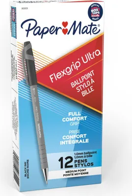 Produktbild von PAPER MATE Kugelschreiber Flexgrip Ultr Stick M Schwarz 12ST