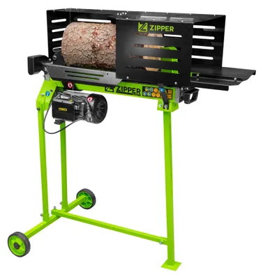 Produktbild von Zipper ZI-HS7TU, Elektrischer Holzspalter, 7 t, 52 cm, 25 cm, 3,5 l, Schwarz, Hellgrün