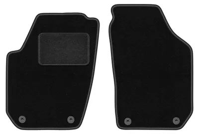 Immagine prodotto di Tappetini anteriori in moquette per Skoda Fabia II 2007-2014 (hatchback/station wagon) – 2 pezzi, neri, su misura – Wielganizator LUX – versione W0830