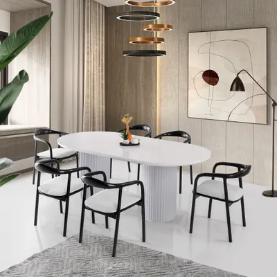 Produktbild von Skye Decor, LI - 934, Esstisch, Weiß, 200 x 100 x 77 cm