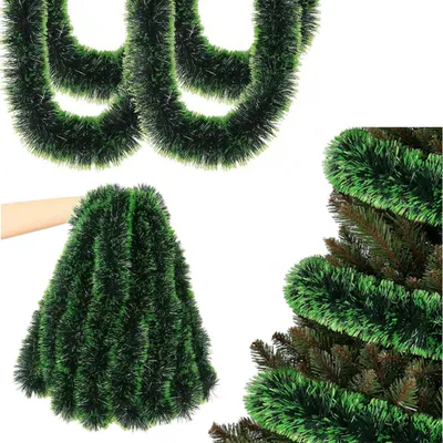 Produktbild von Weihnachtsgirlande 10m künstlich grün Outdoor für Tür & Außenbereich