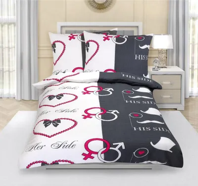 Obrázek produktu pro Povlečení krepové - Modrá - 140x200, 70x90