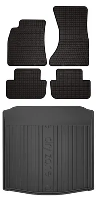 Obrázok produktu pre Gumové autokoberce SolidPRO + vaňa kufra DryZone pre: Audi A4 B8 2007-2015 kombi 5 ks