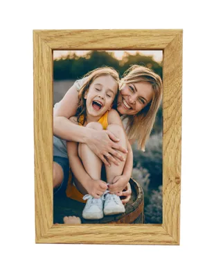 Obrázek produktu pro BD ART rám na obraz 10 x 15 cm s plexisklem, dub, MDF dřevo, moderní fotorámeček k zavěšení na zeď nebo umístění na skříň