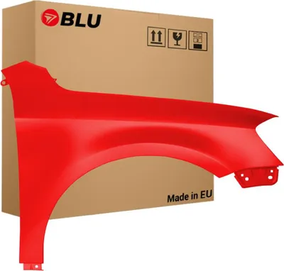 Image de BLU Aile Compatible avec VW, Volskwagen Passat B7 LY3D Droite Rot TornadoRot | 2010-2014 | Avant | Peint| Prêt à Monter | Acier