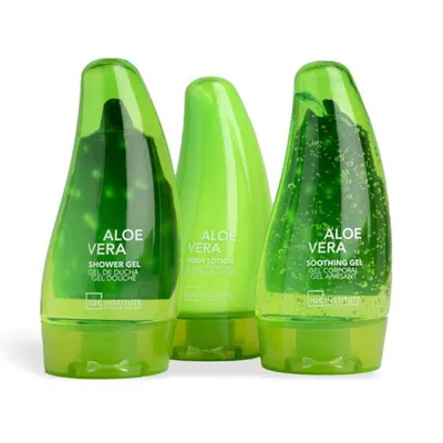 Produktbild von Aloe Vera IDC Reise-Körperpflegeset mit Kosmetiktasche 3x80ml