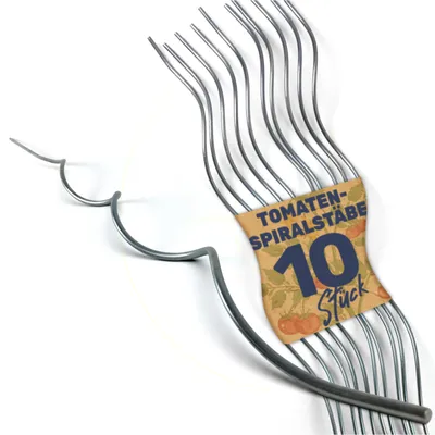 Produktbild von Tomatenspiralstäbe Rankhilfe Tomatenpflanzen Pflanzstab Rankstäbe 110 cm, Menge:10