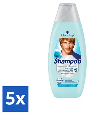 Produktbild von 5 x Schwarzkopf Anti-Schuppen Shampoo mit Aloe Vera - 400 ml - Vorteilspackung - 5 Stücke