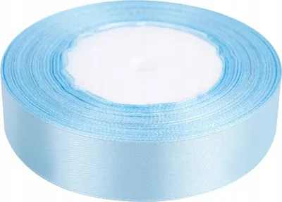 Produktbild von Dekolo Satin Schleife Hochzeit Satinband Geschenkband Schleifenband Geburtstag Deko 25mm x 32m Rolle Hellblau