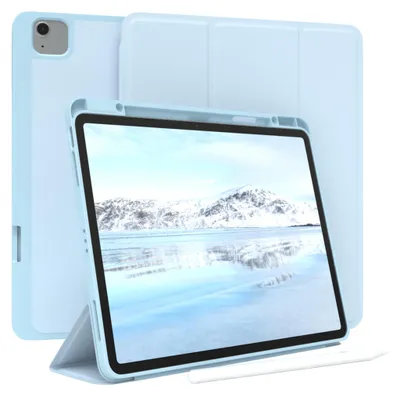 Produktbild von EAZY CASE Smartcase mit Stifthalter für Apple iPad Air 13 (2024) Hülle mit Stifthalterung, Tablet Cover aufstellbar  13 Zoll in Blau