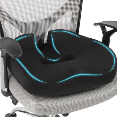Produktbild von Ergonomisches Coccyx-Kissen für Bürostuhl - Memory-Schaum zur Druckentlastung