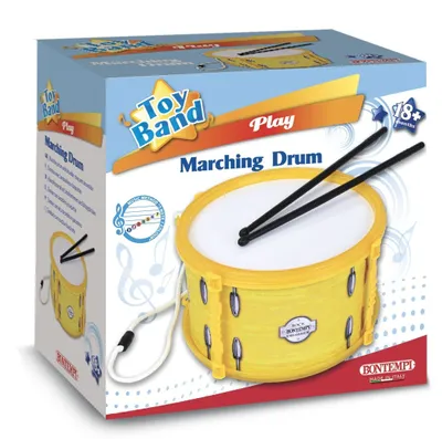 Produktbild von Bontempi Marching Drum, Musikspielzeug, Trommel, 1,5 Jahr(e), 200 g, Weiß, Gelb