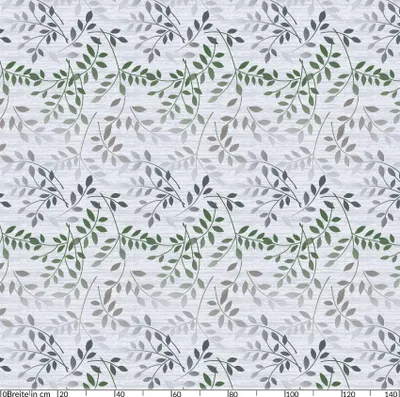 Produktbild von Tischdecke Wachstuch Blumen Grau Robust Wasserabweisend Breite 140 cm Länge 140 cm