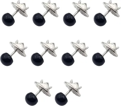 Produktbild von Set mit 10 modernen Gardinenclips mit künstlichen Legierungsperlen