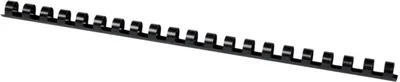 Image de Q-Connect® KF24022 Dos de reliure en plastique, 12 mm, pour 95 feuilles, noir, 100 pièces