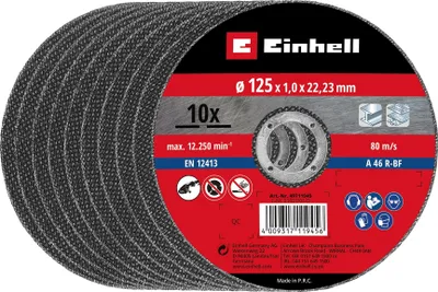Produktbild von Einhell 10 Trennscheiben dünn 125x1,0 Winkelschleifer-Zubehör