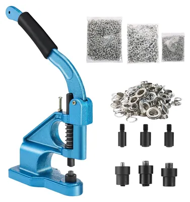 Ösen-Stanzset, 1500 Ösen, Handpresse, 3 Matrizengrößen