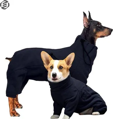 Produktbild von Hundepyjama - Hundetrui - Kleidung für Hunde - Größe M - Weich