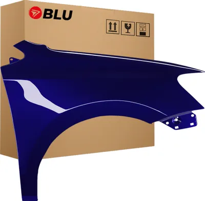 Image de BLU Aile Compatible avec VW Volkswagen Polo 6R1 LD5Q Droite Blau SchattenBlau | 2009-2017 | Avant | Peint| Prêt à Monter | Acier