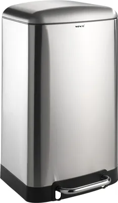 Produktbild von WENKO Tret Eimer Studio 30 L Absenkautomatik Abfall Müll Bad Küchen Edelstahl