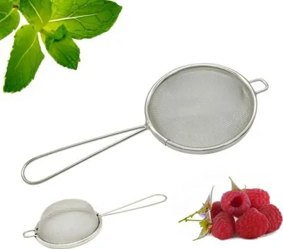 Zdjęcie produktu dla Sitko Nierdzewne Stal Kuchenne Uniwersalne do Herbaty Cukru Pudru 10cm