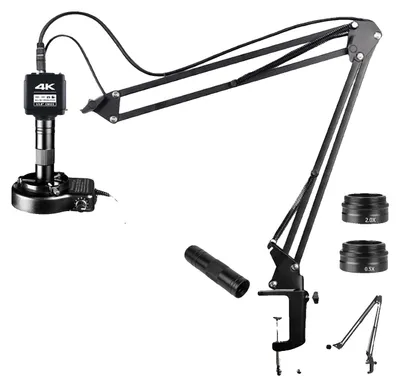Obrázek produktu pro Průmyslová mikroskopická kamera, rozlišení 4K, 215× zoom, skládací stativ 150XOBL, IMX678
