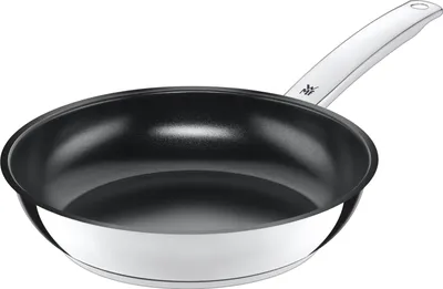 Produktbild von WMF Bratpfanne, 24 cm, Cromargan Edelstahl, Keramikbeschichtung Durado, backofenfest, Induktion, TransTherm-Allherdboden, PTFE-PFOA frei