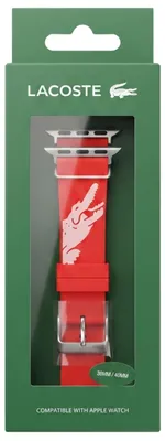 Productafbeelding van Lacoste siliconen horlogeband voor Apple Watch 38/40 mm, rood