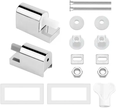 Produktbild von Toiletzittingbeugel-Set, 2 Stück ABS, Soft-Close, automatische Toilettsitzsenkschraube, für feste Toilettsitzteile