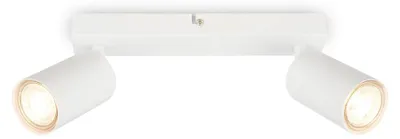 Produktbild von Deckenlampe schwenkbar, GU10 Fassung, max.9W, Deckenstrahler, Wohnzimmerlampe, Schlafzimmerlampe, Küchenlampe, Deckenleuchte, 25,5cm, Weiß