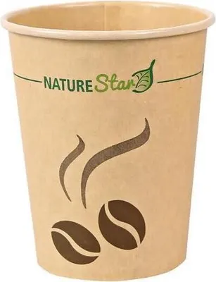 Produktbild von 50 NATURE Star Einweg-Kaffeebecher Mocca 0,2 l