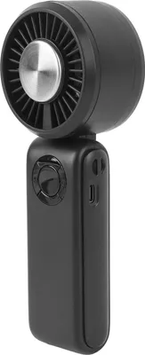 Immagine prodotto di Ventilatore portatile ad alta velocità, raffreddamento a semiconduttore, 100 livelli, collo pieghevole, nero