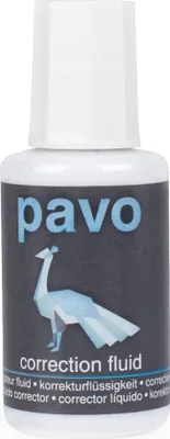 Produktbild von pavo Korrekturflüssigkeit weiß Inhalt: 20 ml