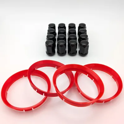 Produktbild von Borbet Felgen Anbausatz 5313_SW Radmuttern Zentrierringe für Ford B-Max Cougar EcoSport Escort Escort Cabrio Escort RS Escort