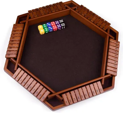Obrázok produktu pre Kocková hra, Shut The Box, 6 hráčov, drevená stolová hra, pre párty