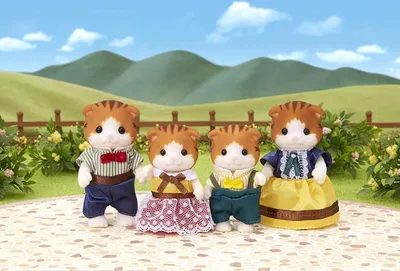 Produktbild von Sylvanian Families Ahornkatzen: Familie Knickohr