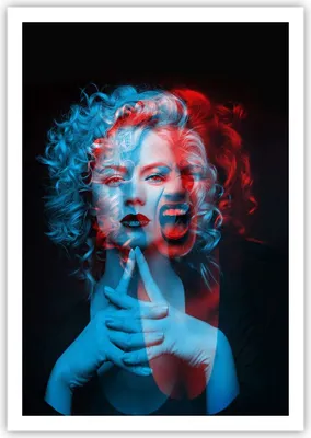 Produktbild von Poster - Poster ohne Rahmen - Schwarz Frau Emotionen - 70x100 cm - Wand Bild - Wanddeko - Wandbilder - Kunstposter - Wandposter - Bilder - Kunstdruck - Wanddekoration - Wandbild - P2XPA70x100-4472