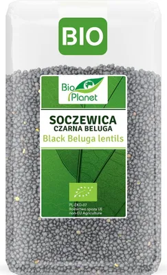 SOCZEWICA CZARNA BELUGA BIO 1 kg - BIO PLANET