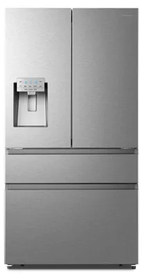 Produktbild von Hisense RF728N4SASE French Door Kühl-Gefrier-Kombination Premium Inox-Look