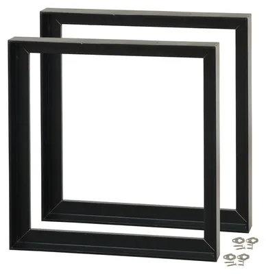 Produktbild von 2 SCHATTENFUGENRAHMEN für KEILRAHMEN 50x50cm schwarz |