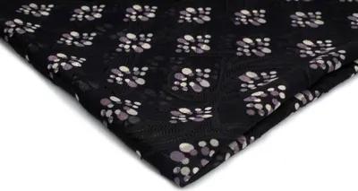 Obrázek produktu pro Šifon s potiskem, vzor 2, černá/fialová 50 x 150 cm