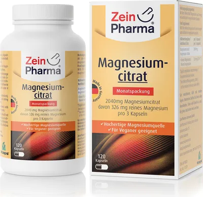 Produktbild von Magnesiumcitrat Kapseln 120 St