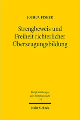 Obrázok produktu pre Strengbeweis und Freiheit richterlicher Überzeugungsbildung
